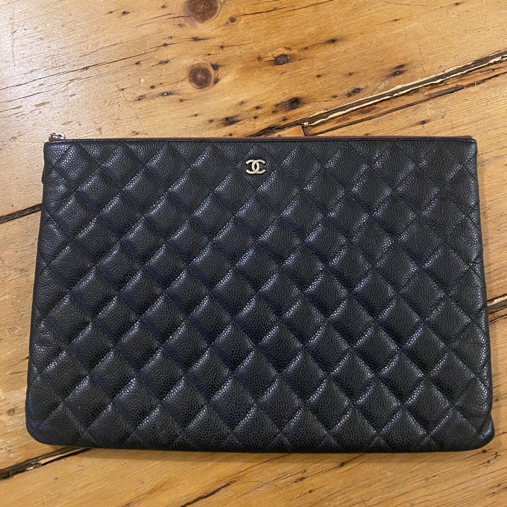 Chanel Pouch Document Laptop Holder